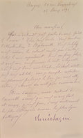 BAZIN (René). | Lettre autographe signée adressée à son éditeur.