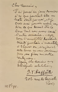 VOGUE (Eugène-Melchior de). | 1 lettre et un billet autographes signé à son éditeur.