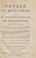 RADCLIFFE (Ann) | Voyage en Hollande et sur les frontières occidentales de l'Allemagne fait en 1794.