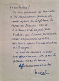 PAGNOL (Marcel). | Lettre autographe signée [adressée à l'historien Philippe Erlanger]