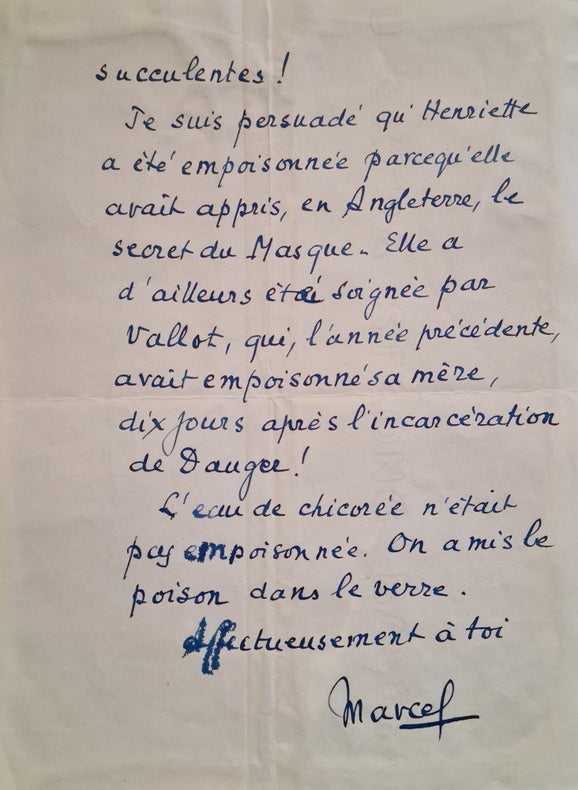 PAGNOL (Marcel). | Lettre autographe signée [adressée à l'historien Philippe Erlanger]