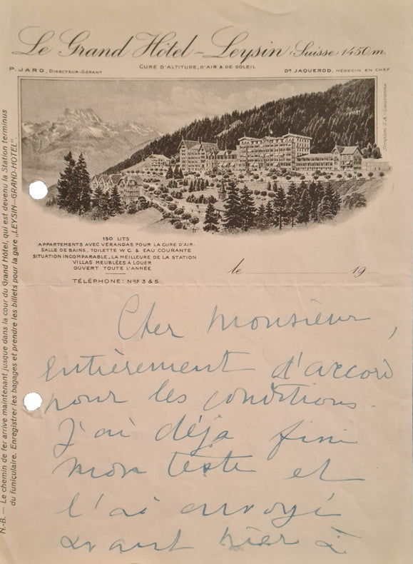 CREVEL (René). | Lettre autographe signée à son éditeur [Raoul Leven ?].